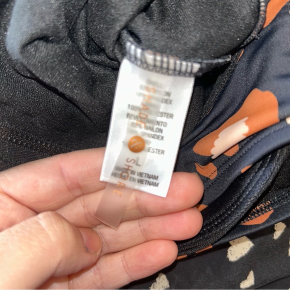 Women's High Neck Zip Back Cheeky One Piece Swimsuit, Shade & Shore Size L - Picture 5 of 5